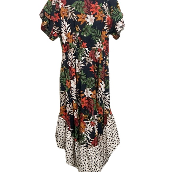 Gigio High Low Tropical Floral Dress NWOT - Picture 3 of 3